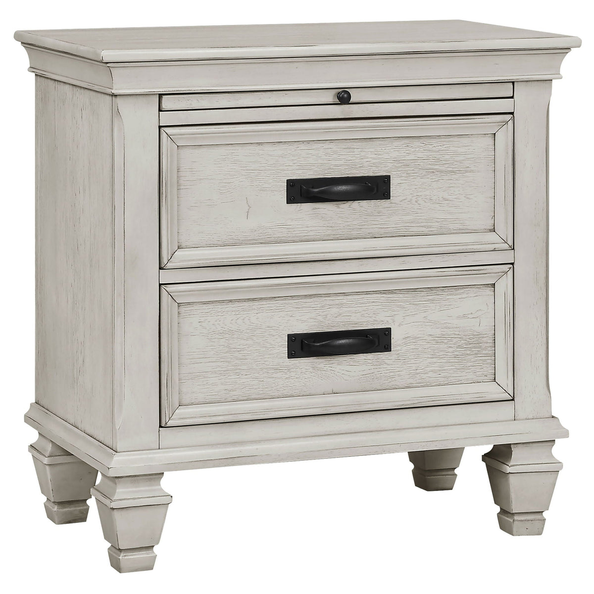 Franco 5-piece Eastern King Bedroom Set Distressed White