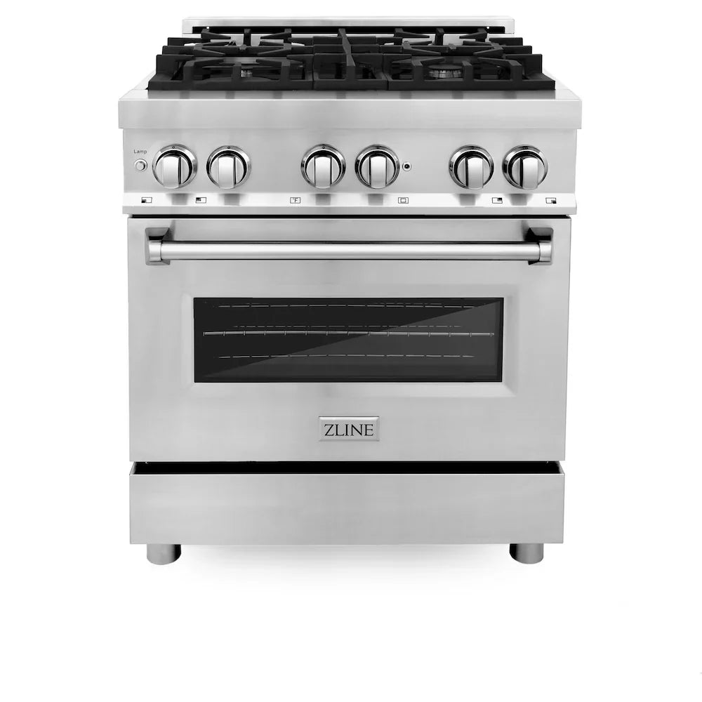 ZLINE 30" Bundled Stainless DualRange RangeHood Dishwasher 3KP-RAOTRH30-DW