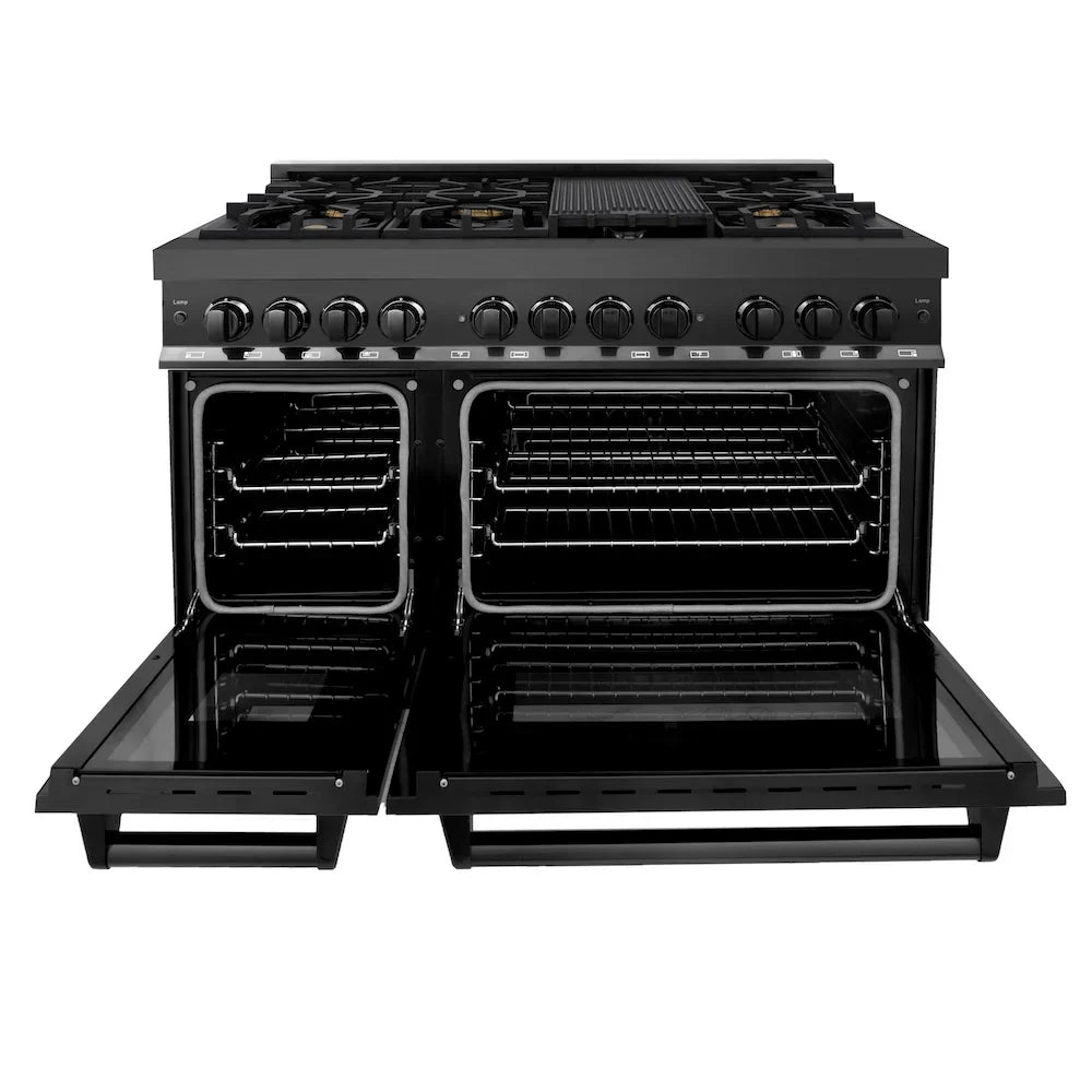 ZLINE 48" Bundled Stainless DualRange RangeHood Dishwasher 3KP-RABRH48-DW