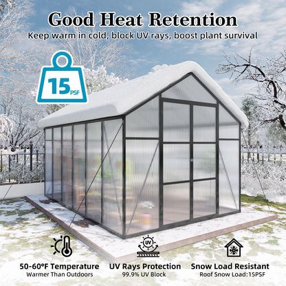Newly Designed Greenhouse 8x12 FT