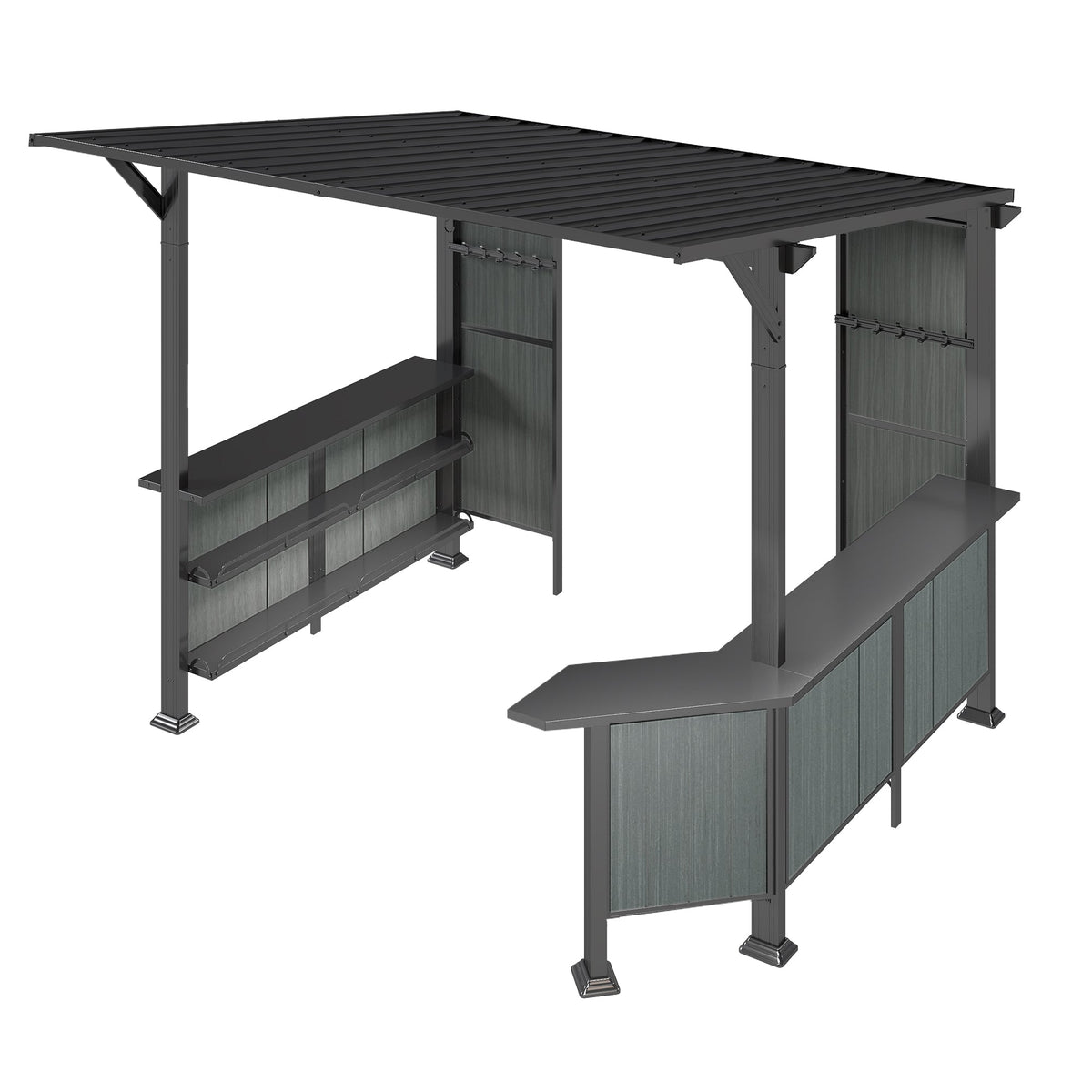 9X10FT Hardtop Grill Gazebo