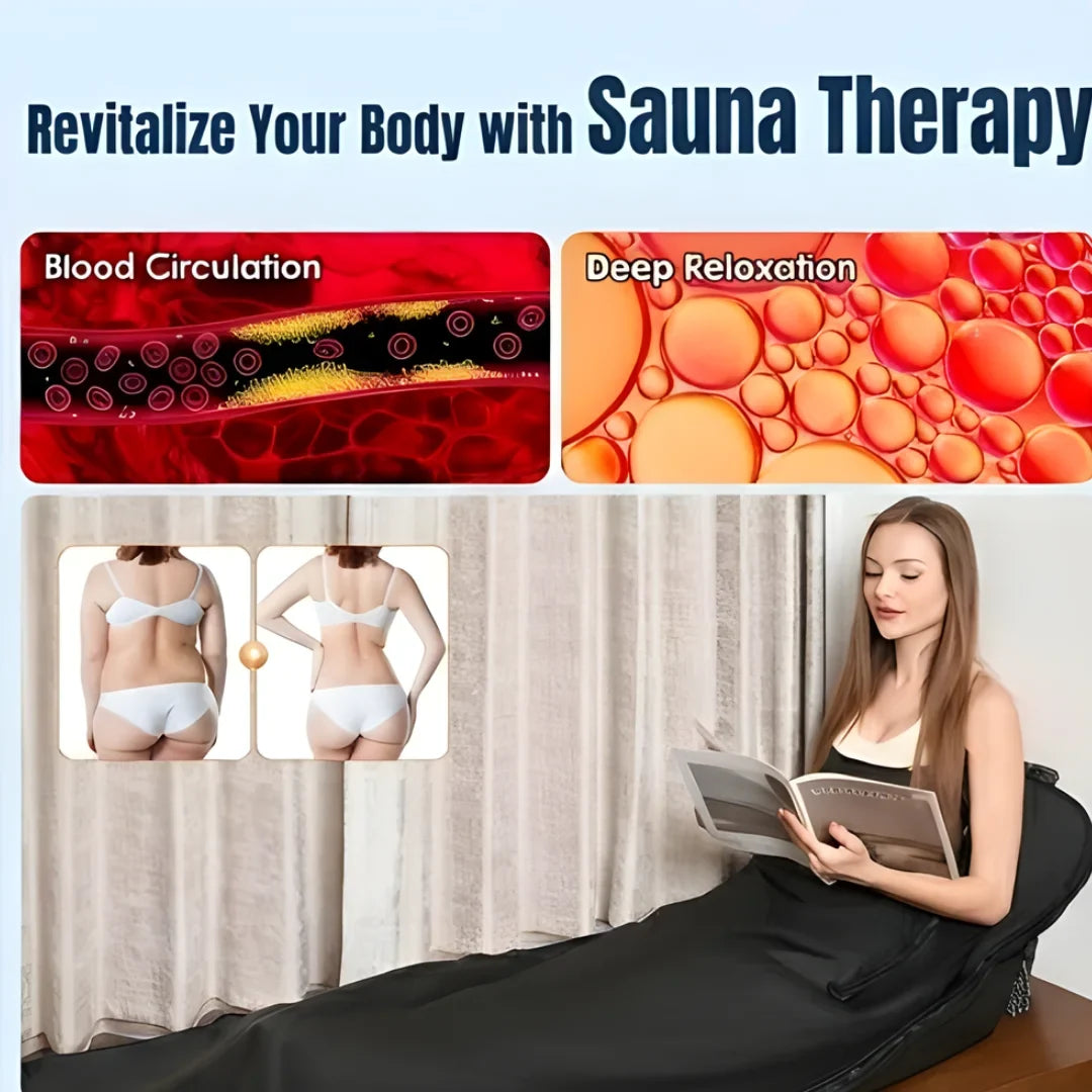 Portable Infrared Sauna Blanket with Arm Openings
