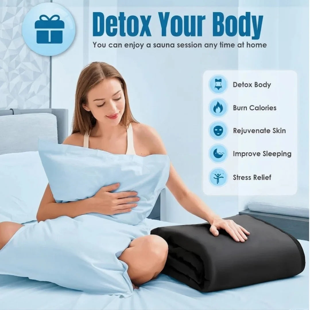 Portable Infrared Sauna Blanket with Arm Openings