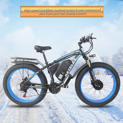 Ketteles™ K800 – Full Alloy E-Mountainbike (48V 21Ah, 21-Speed, Dual