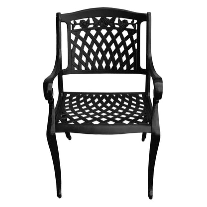 Outdoor Aluminum 9pc Rectangular Patio Dining Set with Eight Chairs
