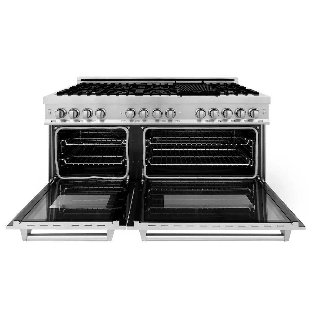 ZLINE Kitchen Package Refrigerator, Range , Range Hood , Microwave, Dishwasher 5KPR-RARH60-MWDWV
